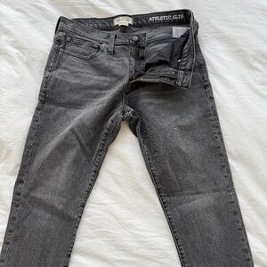 Madewell 34x32" Athletic Slim Gray Jeans